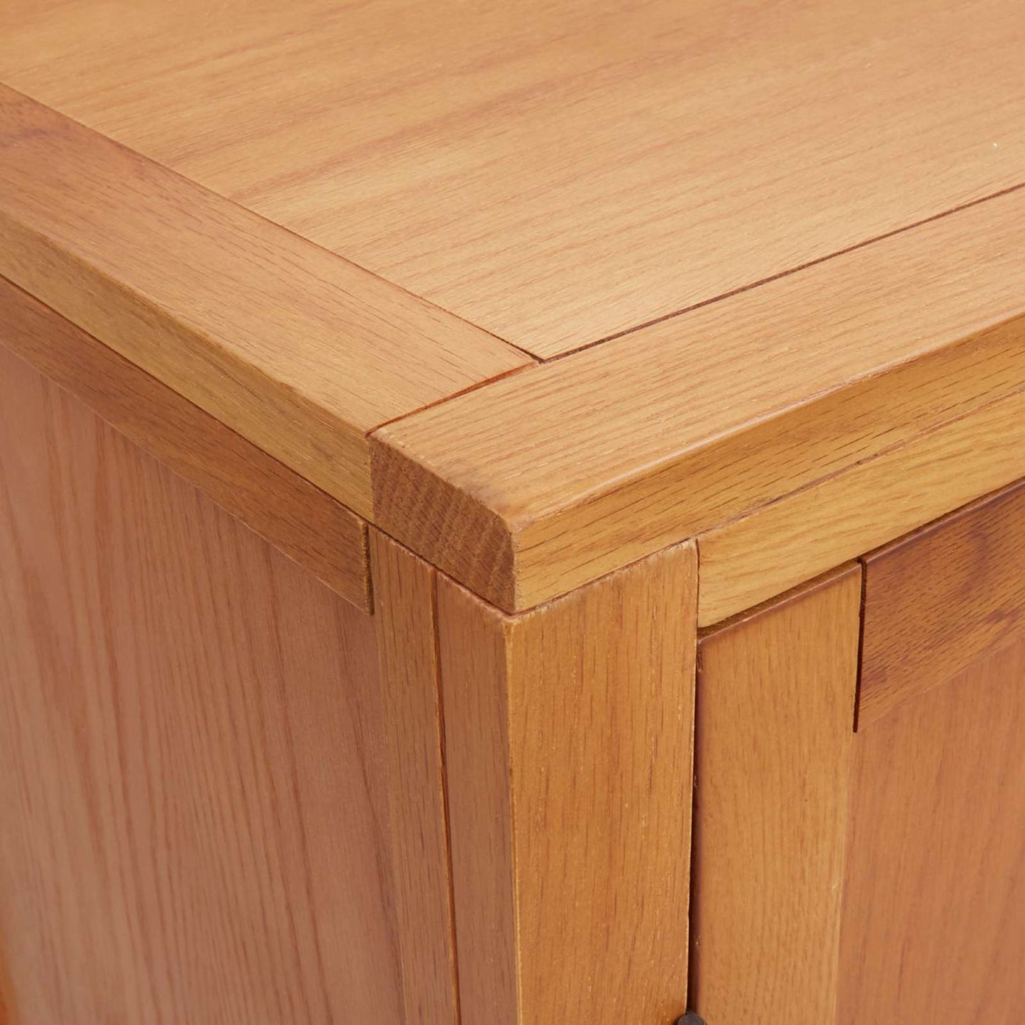 vidaXL Cabinet with Storage Brown 80 x 35 x 95 cm Solid Oak Wood