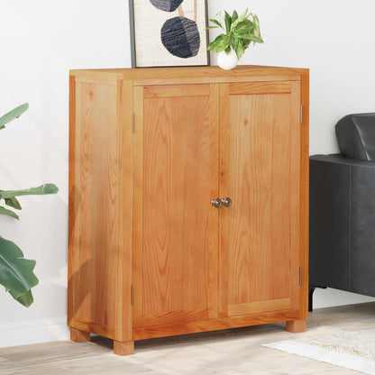 vidaXL Cabinet with Storage Brown 80 x 35 x 95 cm Solid Oak Wood