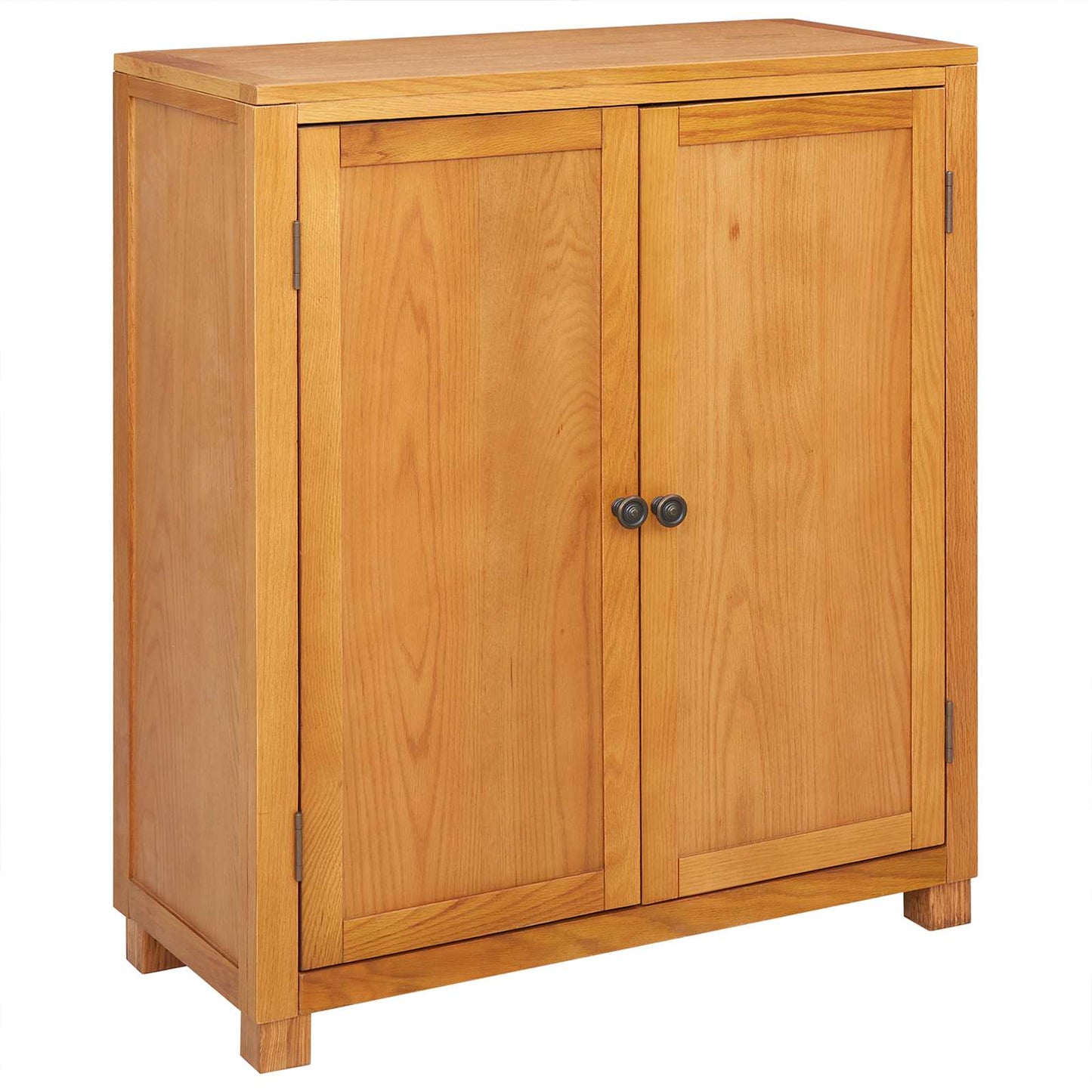 vidaXL Cabinet with Storage Brown 80 x 35 x 95 cm Solid Oak Wood