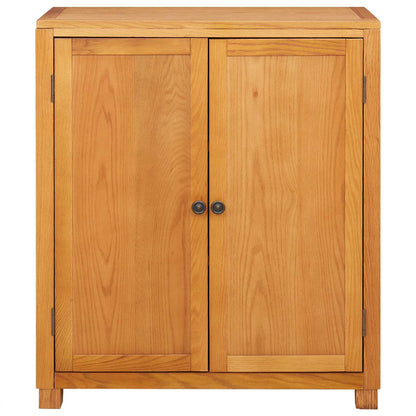 vidaXL Cabinet with Storage Brown 80 x 35 x 95 cm Solid Oak Wood