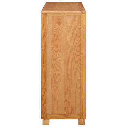 vidaXL Cabinet with Storage Brown 80 x 35 x 95 cm Solid Oak Wood