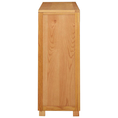 vidaXL Cabinet with Storage Brown 80 x 35 x 95 cm Solid Oak Wood