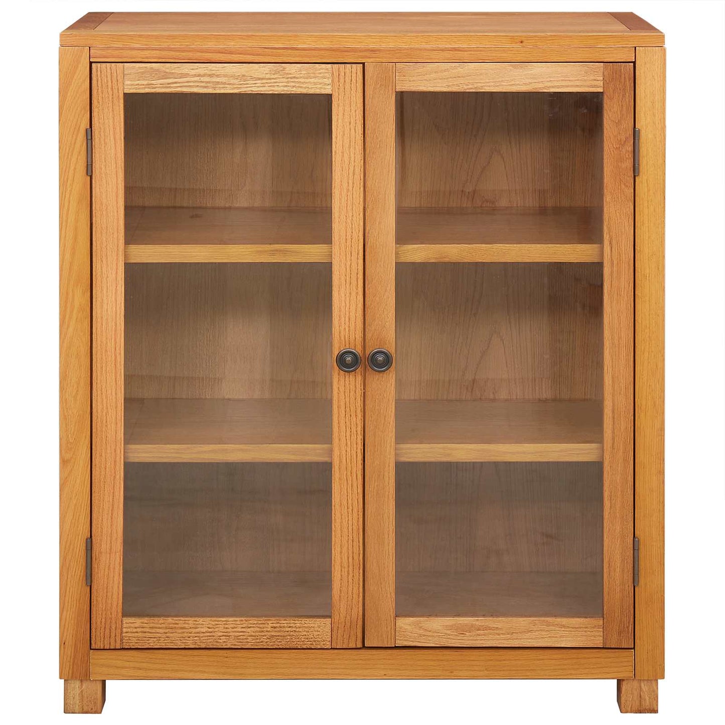 vidaXL Cabinet with Shelf Brown 80 x 35 x 95 cm Solid Oak Wood