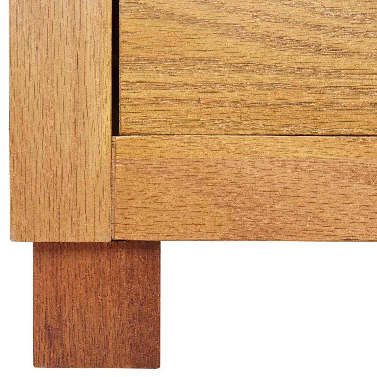 vidaXL Cabinet with Drawer Brown 80 x 35 x 95 cm Solid Oak Wood