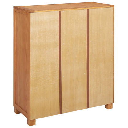 vidaXL Cabinet with Drawer Brown 80 x 35 x 95 cm Solid Oak Wood