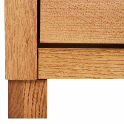 vidaXL Cabinet with Drawer Brown 80 x 50 x 70 cm Solid Oak Wood