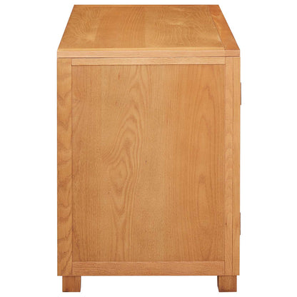 vidaXL Cabinet with Drawer Brown 80 x 50 x 70 cm Solid Oak Wood