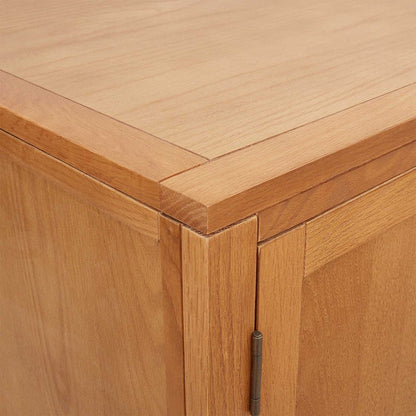 vidaXL Wardrobe with Storage Brown 80 x 50 x 115 cm Solid Oak Wood