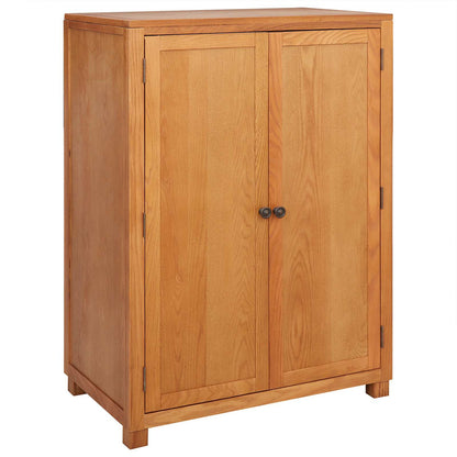vidaXL Wardrobe with Storage Brown 80 x 50 x 115 cm Solid Oak Wood