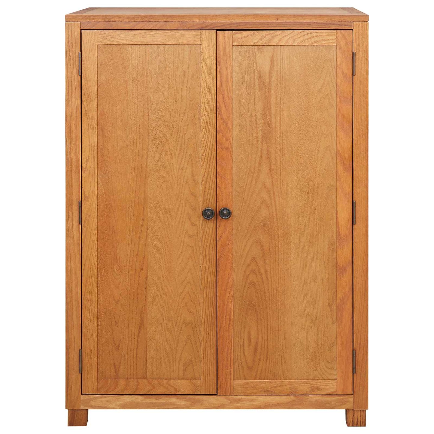vidaXL Wardrobe with Storage Brown 80 x 50 x 115 cm Solid Oak Wood