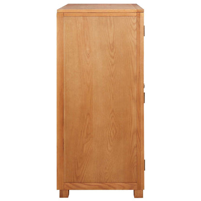vidaXL Wardrobe with Storage Brown 80 x 50 x 115 cm Solid Oak Wood