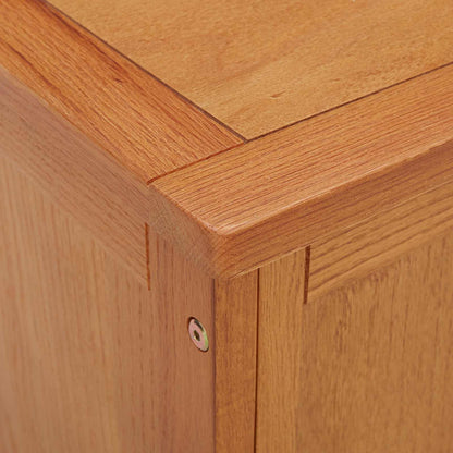 vidaXL Storage Box with Storage 50 x 45 x 45 cm Solid Oak Wood