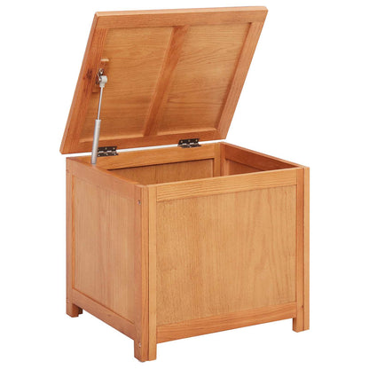 vidaXL Storage Box with Storage 50 x 45 x 45 cm Solid Oak Wood