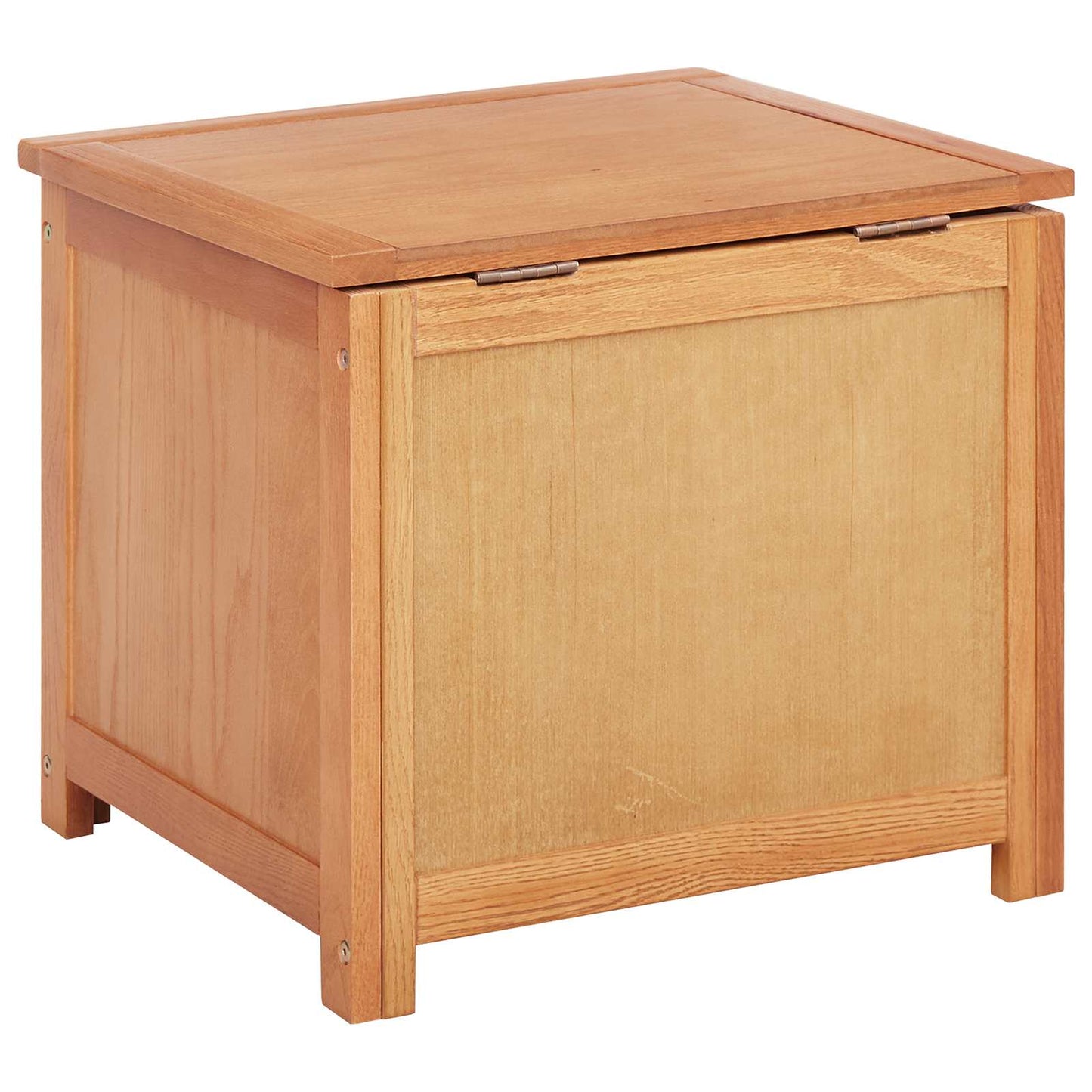 vidaXL Storage Box with Storage 50 x 45 x 45 cm Solid Oak Wood