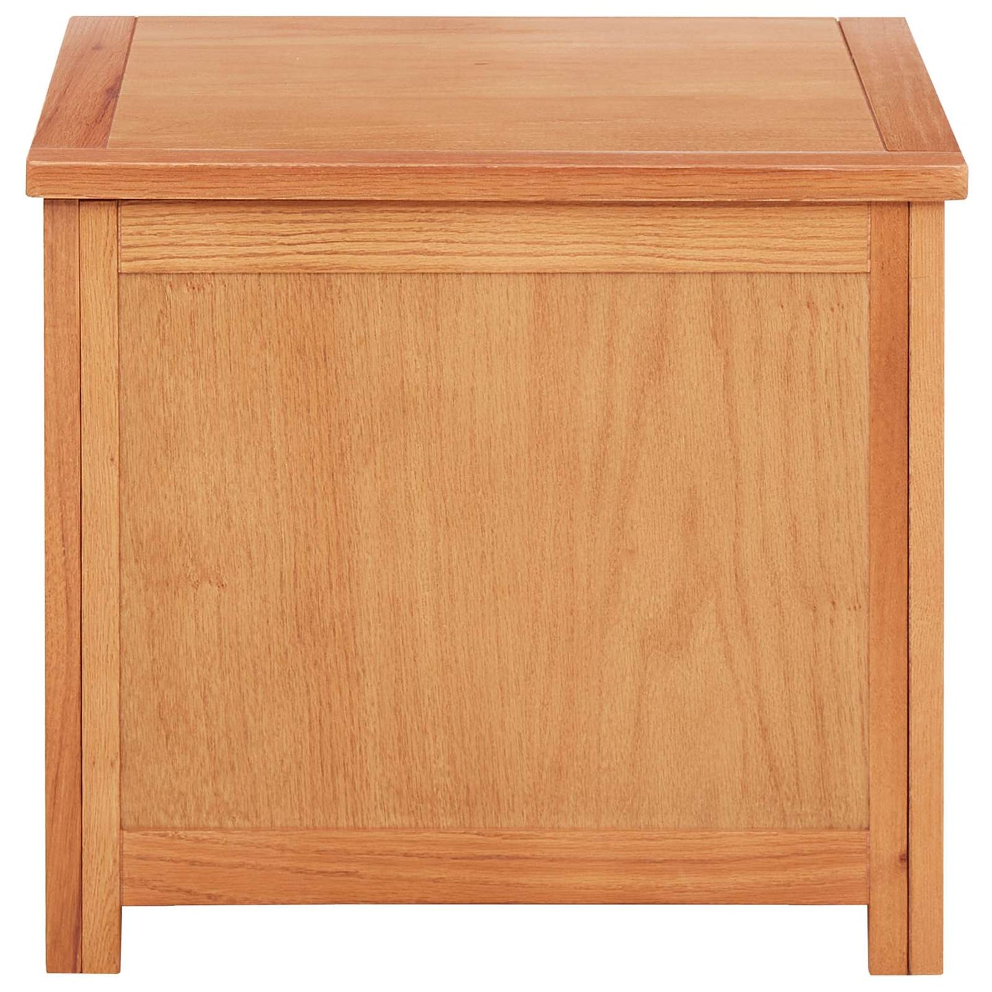 vidaXL Storage Box with Storage 50 x 45 x 45 cm Solid Oak Wood