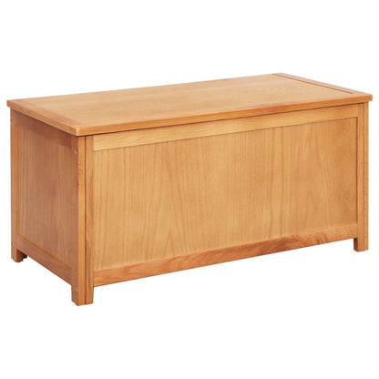 vidaXL Storage Box 90 x 45 x 45 cm Solid Oak Wood