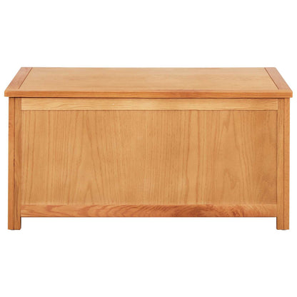 vidaXL Storage Box 90 x 45 x 45 cm Solid Oak Wood
