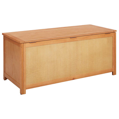vidaXL Storage Box 110 x 45 x 45 cm Solid Oak Wood