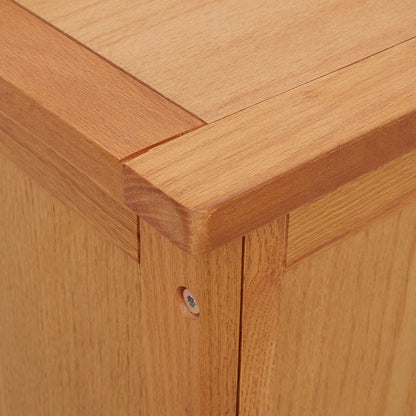 vidaXL Storage Box 150 x 45 x 45 cm Solid Oak Wood