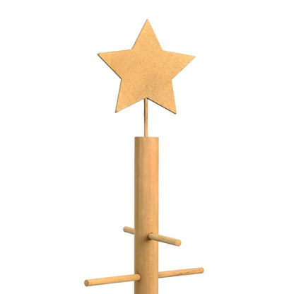 vidaXL Wooden Christmas Tree Brown 75 cm Bamboo