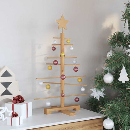 vidaXL Wooden Christmas Tree Brown 75 cm Bamboo