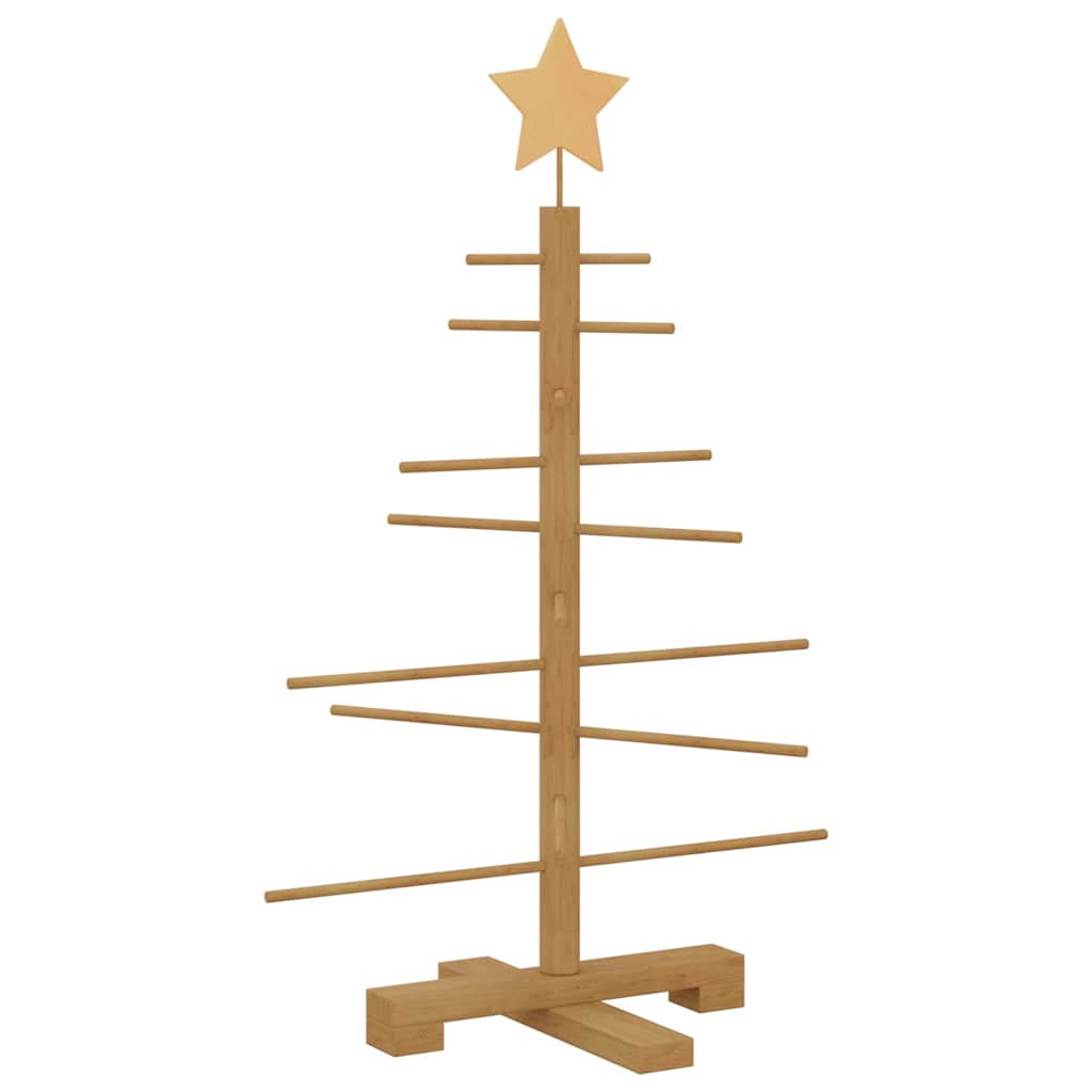 vidaXL Wooden Christmas Tree Brown 75 cm Bamboo