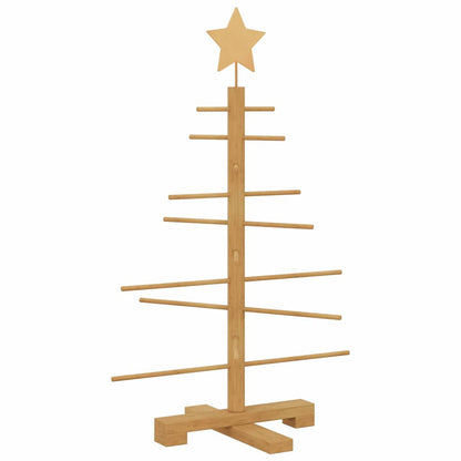 vidaXL Wooden Christmas Tree Brown 75 cm Bamboo