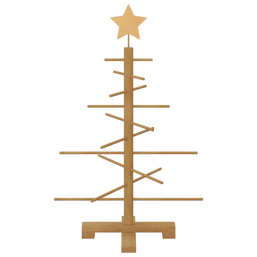 vidaXL Wooden Christmas Tree Brown 75 cm Bamboo