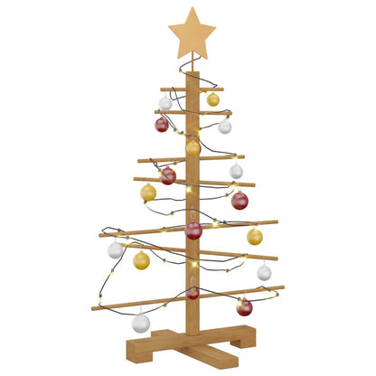 vidaXL Wooden Christmas Tree Brown 75 cm Bamboo
