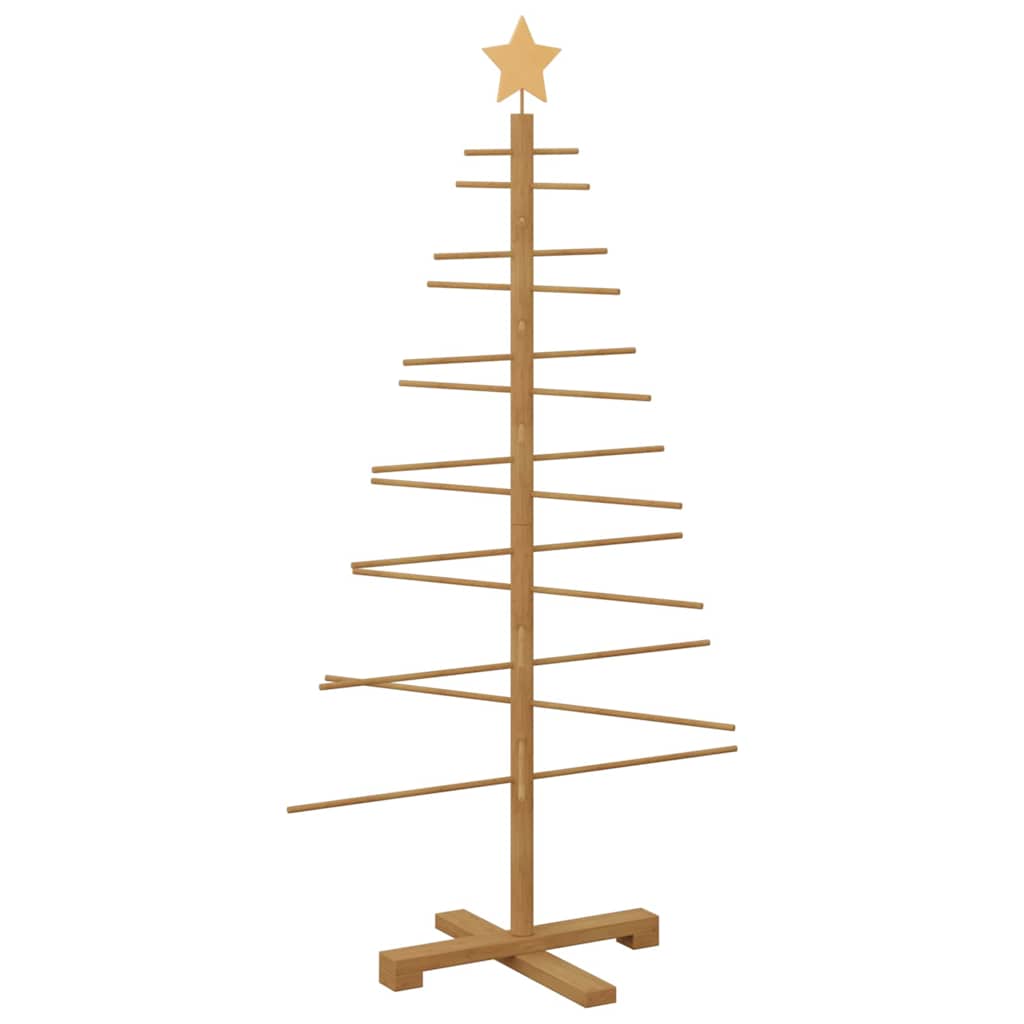 vidaXL Wooden Christmas Tree Brown 125 cm Bamboo