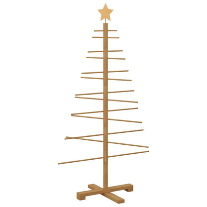vidaXL Wooden Christmas Tree Brown 125 cm Bamboo