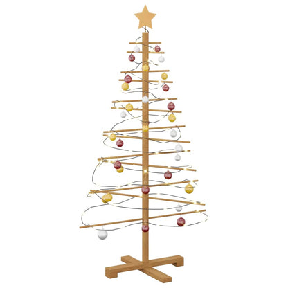 vidaXL Wooden Christmas Tree Brown 125 cm Bamboo