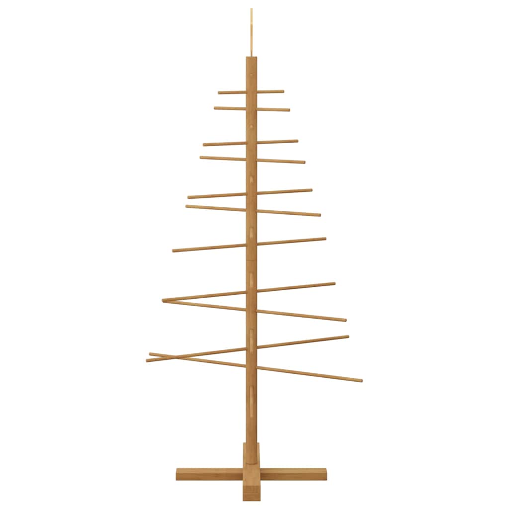 vidaXL Wooden Christmas Tree Brown 125 cm Bamboo