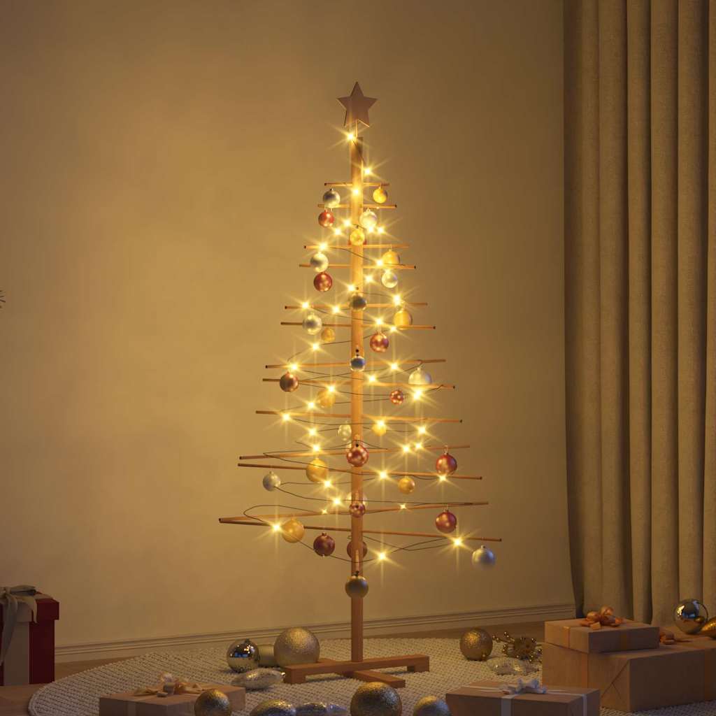 vidaXL Wooden Christmas Tree Brown 150 cm Bamboo