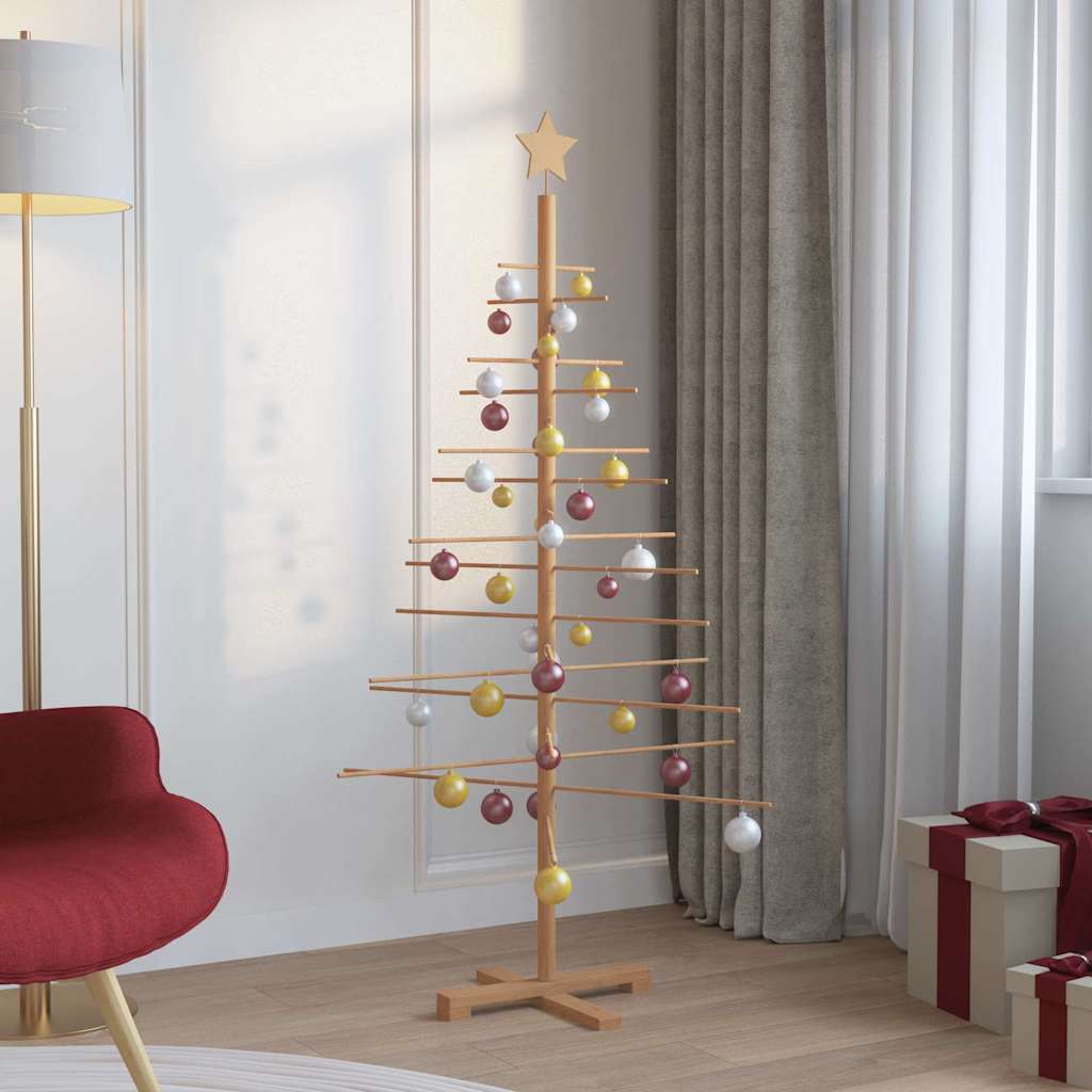vidaXL Wooden Christmas Tree Brown 150 cm Bamboo