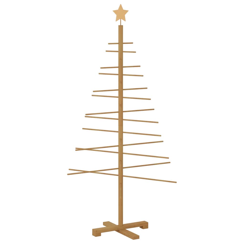 vidaXL Wooden Christmas Tree Brown 150 cm Bamboo