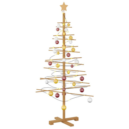 vidaXL Wooden Christmas Tree Brown 150 cm Bamboo