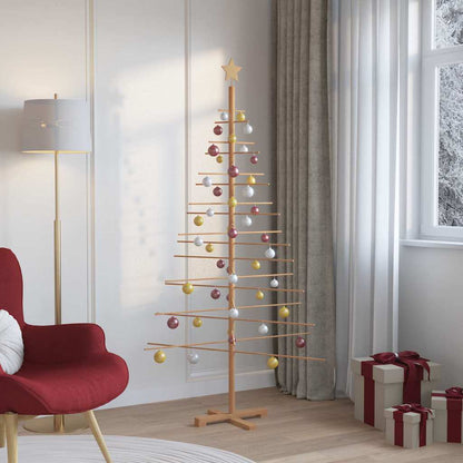 vidaXL Wooden Christmas Tree Brown 180 cm Bamboo