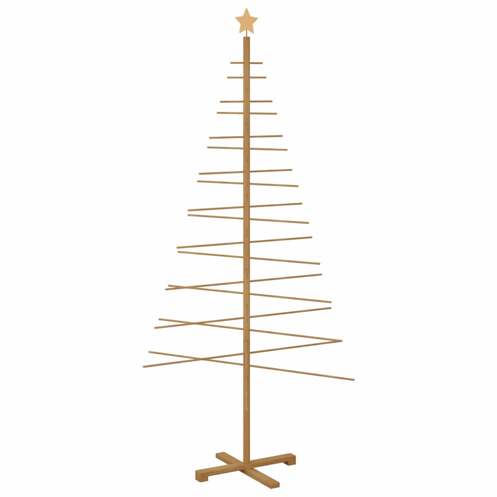vidaXL Wooden Christmas Tree Brown 210 cm Bamboo