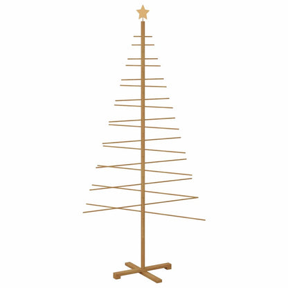 vidaXL Wooden Christmas Tree Brown 210 cm Bamboo