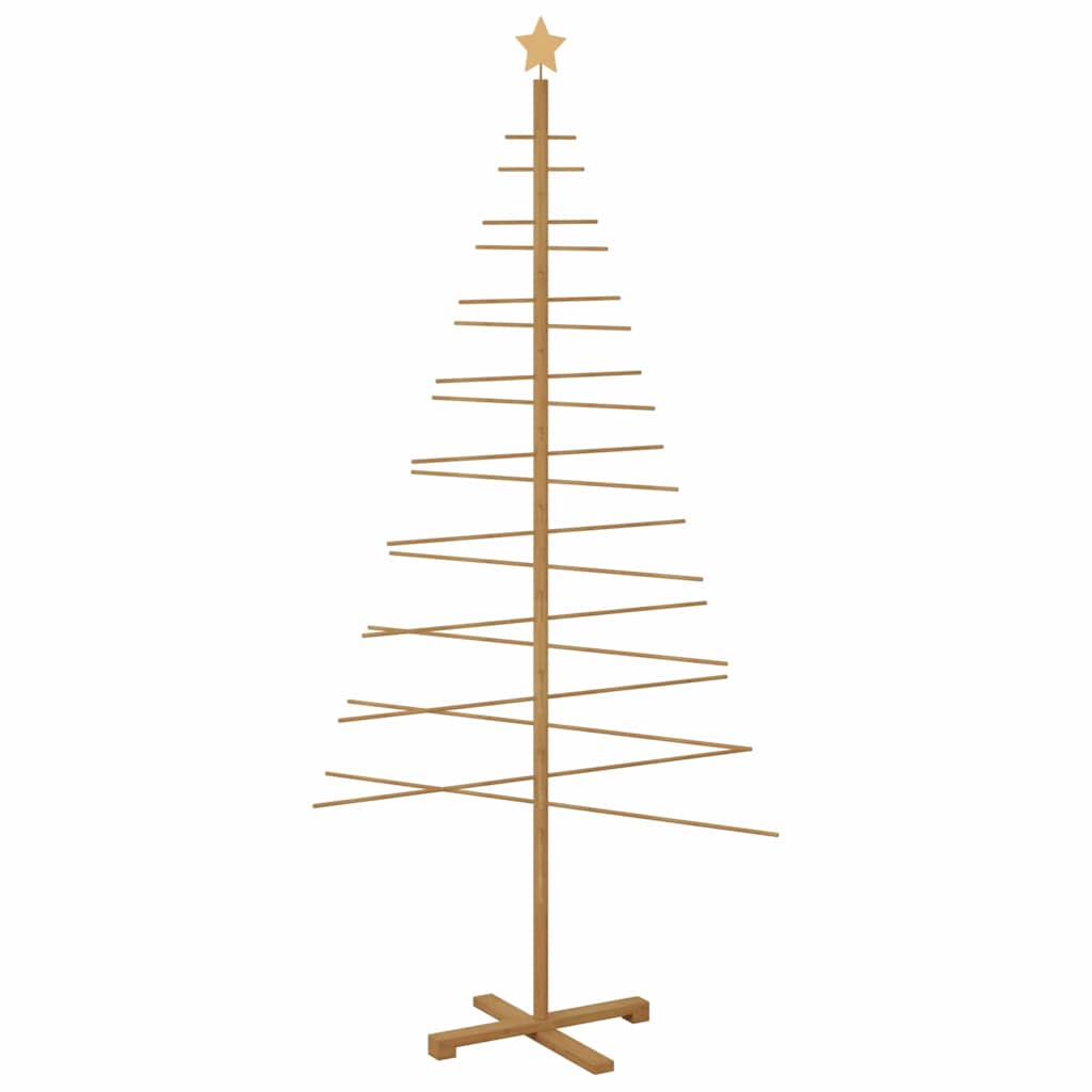 vidaXL Wooden Christmas Tree Brown 210 cm Bamboo