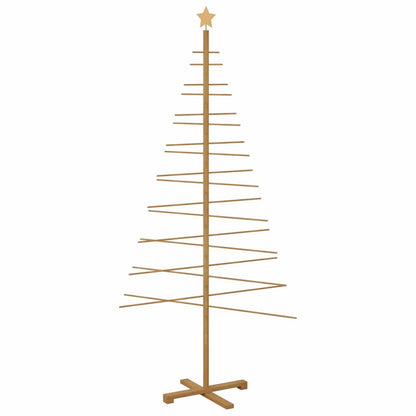 vidaXL Wooden Christmas Tree Brown 210 cm Bamboo