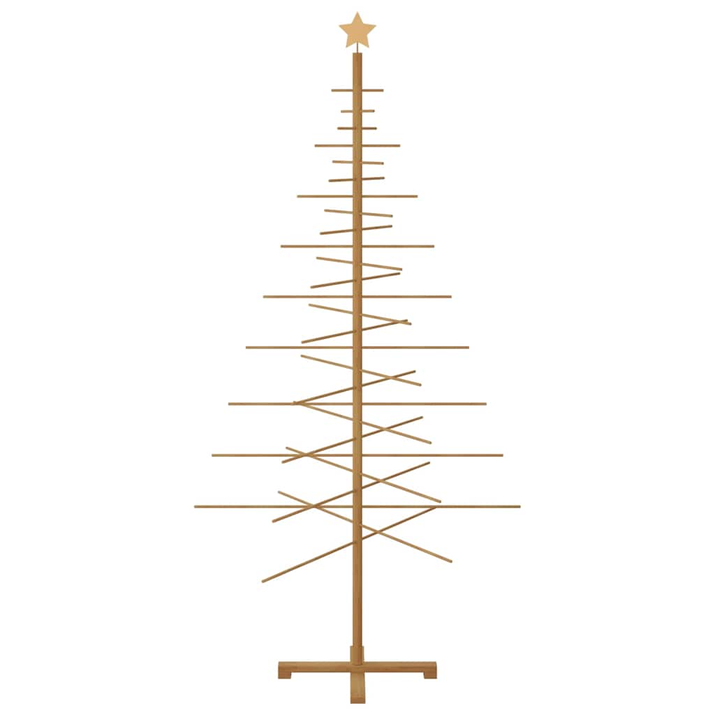 vidaXL Wooden Christmas Tree Brown 210 cm Bamboo