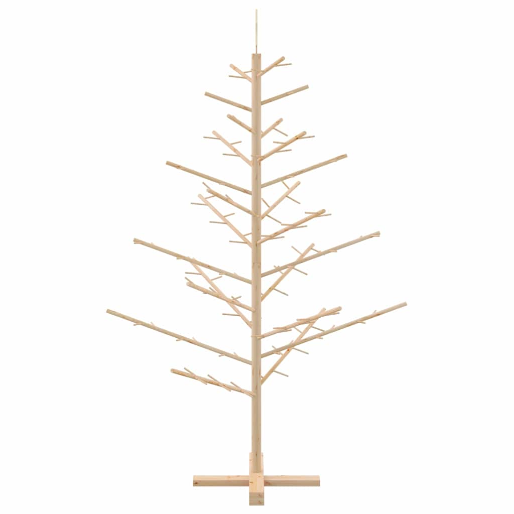 vidaXL Wooden Christmas Tree with Stand Natural 150 cm Solid pine wood