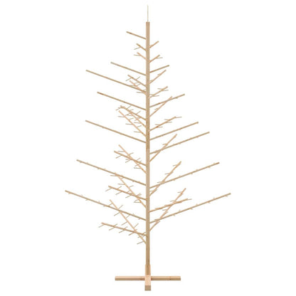 vidaXL Wooden Christmas Tree with Stand Natural 210 cm Solid pine wood