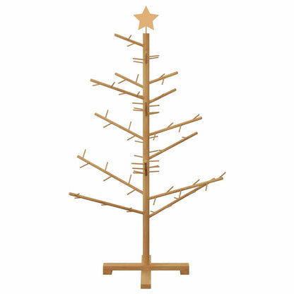 vidaXL Wooden Christmas Tree with Stand Brown 125 cm Solid pine wood