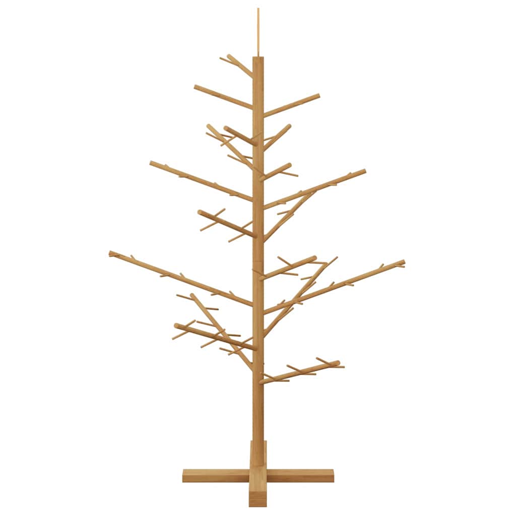 vidaXL Wooden Christmas Tree with Stand Brown 125 cm Solid pine wood