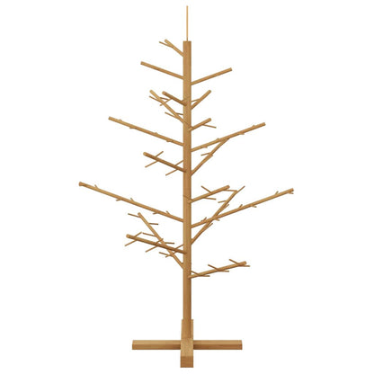 vidaXL Wooden Christmas Tree with Stand Brown 125 cm Solid pine wood