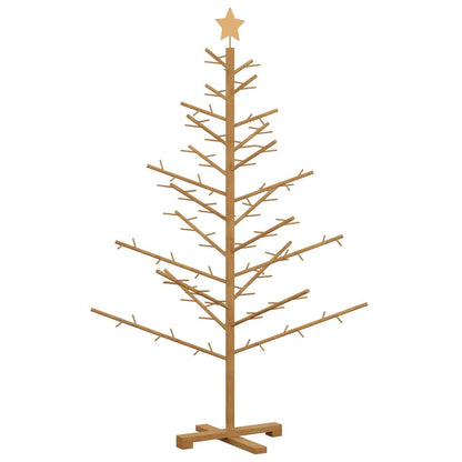 vidaXL Wooden Christmas Tree with Stand Brown 150 cm Solid pine wood