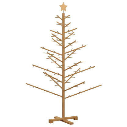 vidaXL Wooden Christmas Tree with Stand Brown 150 cm Solid pine wood